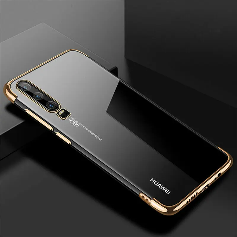 Золотой ТПУ защитный чехол для huawei Honor 8S 8X 8C 8A Y7 Y6 Y5 мягкий чехол для P20 Pro lite Nova 3 3i чехол для сотового телефона защитный чехол - Цвет: Золотой