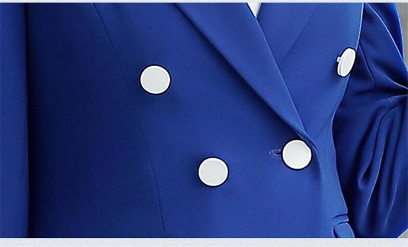 Комплект из 3 предметов высокого качества рабочие брючные костюмы однобортный