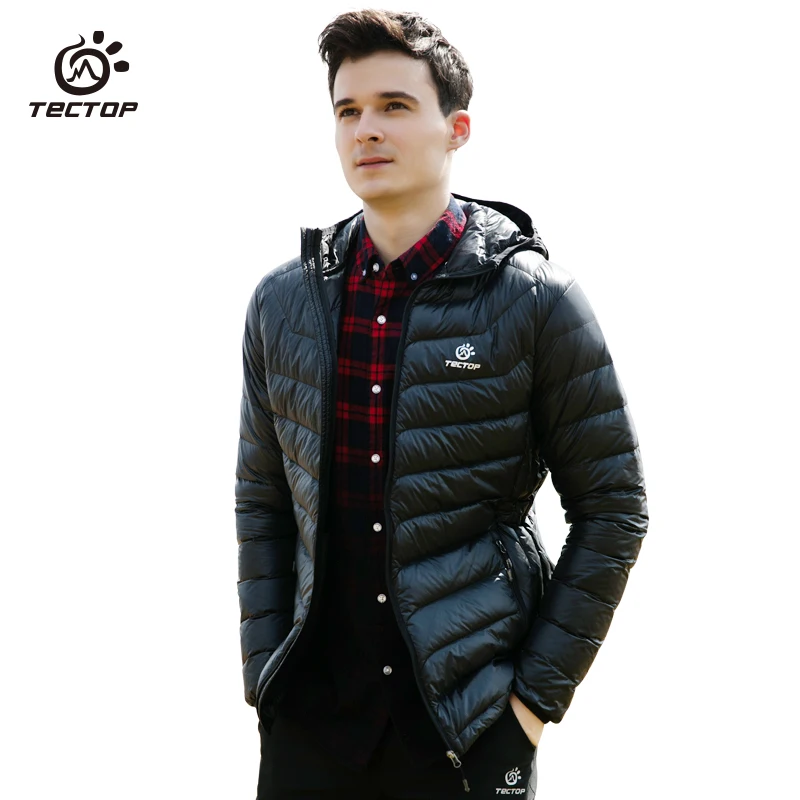 Тактическая приталенная зимняя ультра легкая пуховая куртка спортивная