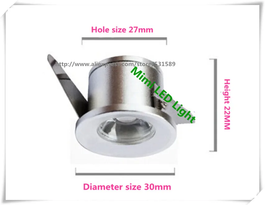 10 шт./лот с регулируемой яркостью/без затемнения мини светодиодный светильник 1