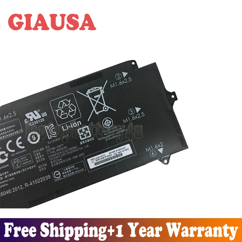 GIAUSA новая 7 V 40Wh 4820mAh MG04XL батарея для HP Elite X2 1012 G1 MG04 HSTNN-DB7F 812205-001 серии | Компьютеры и