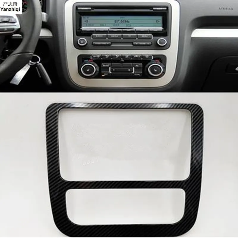 Бесплатная доставка углеродное волокно ABS материал навигация Кондиционер панель