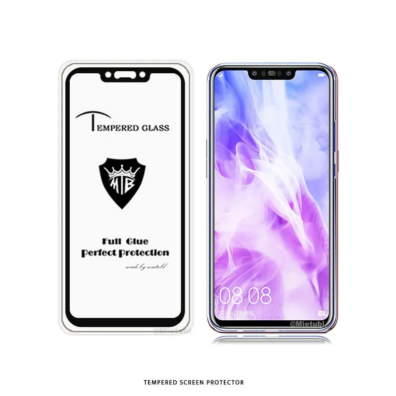 Полностью покрывающее закаленное стекло AB Защитная пленка для экрана Huawei nova 3 3i