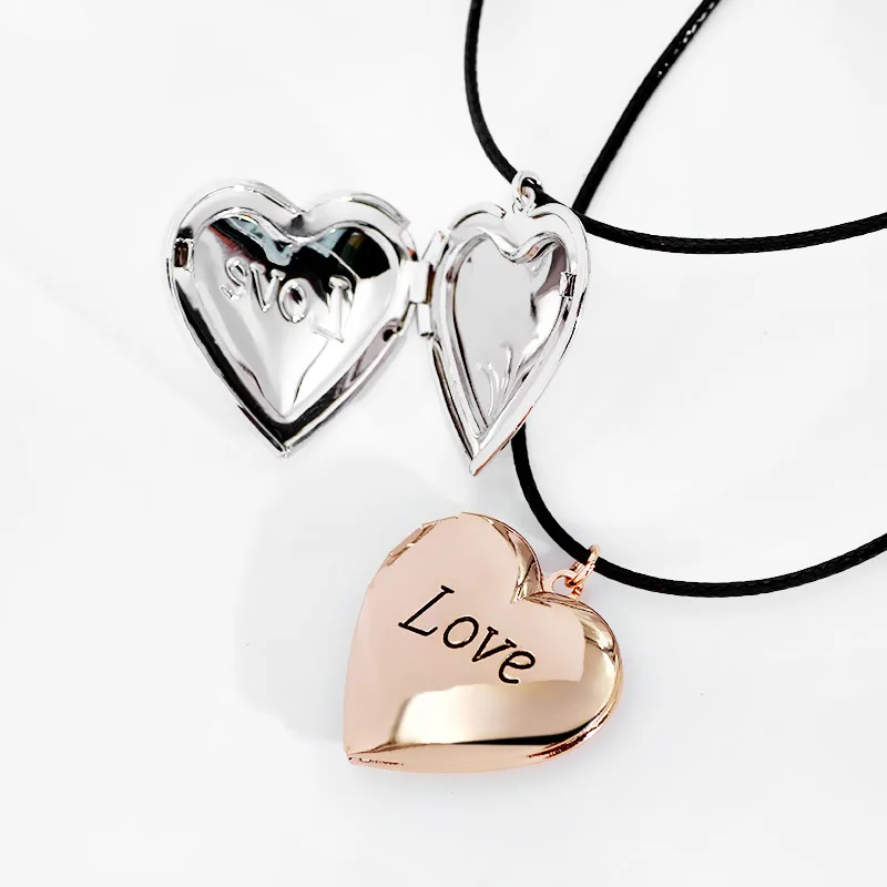 YYW хит женские мужские влюбленные любовь фоторамки можно открыть медальон