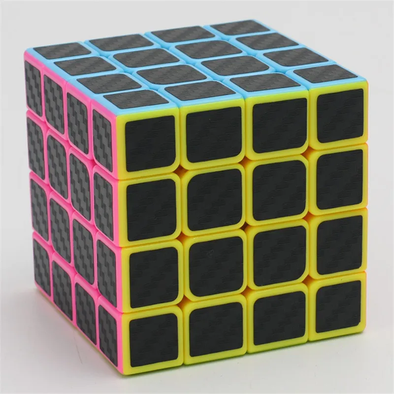 ZCUBE 7 видов, наклейка из углеродного волокна, скоростные Волшебные кубики, игрушка-головоломка для детей, детская Подарочная игрушка, Инструкция для взрослых - Цвет: 4x4