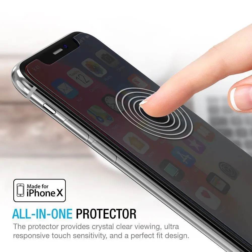 Anti Spy Tempered Glass For iPhone 7 6 6S 8 Plus X XS XR Privacy Screen Protector Film Max Protective | Мобильные телефоны и