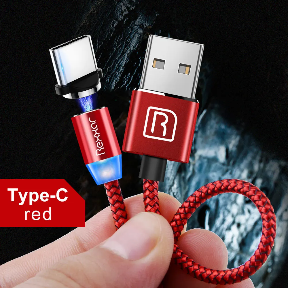 1 м 2 м Магнитный USB кабель Micro usb type C кабель для быстрой зарядки для iPhone XS Max samsung Магнитный шнур для зарядки телефона Android