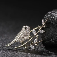 donia jewelry bird micro inlaid aaa cubic zircon brooch and female stitch cz crystal brooch sweater accessories party jewelry