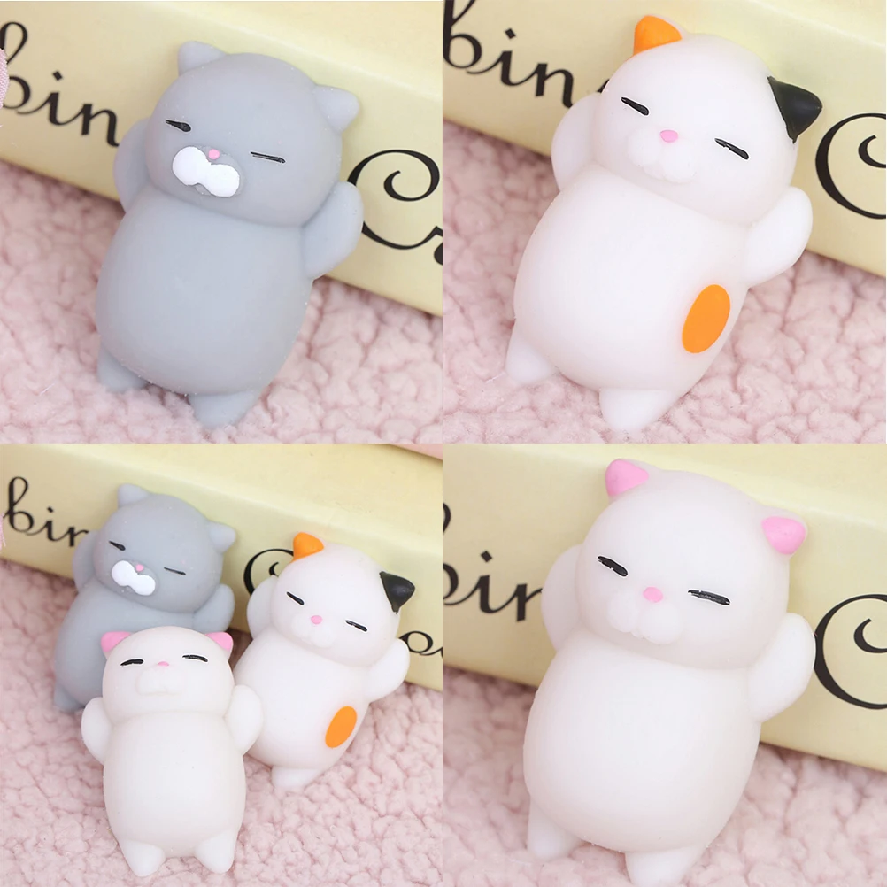 New Design Kawaii Squishy Lazy Cat Bread Puppy Dog Pussy Cotton Candy Slow Rising Phone Strap &amp Bag Accessories Kids Toy | Багаж и
