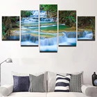 5 шт. Холст Картина Wall Art HD принт картина Красивый водопад пейзаж картины на холсте домашний декор для Гостиная