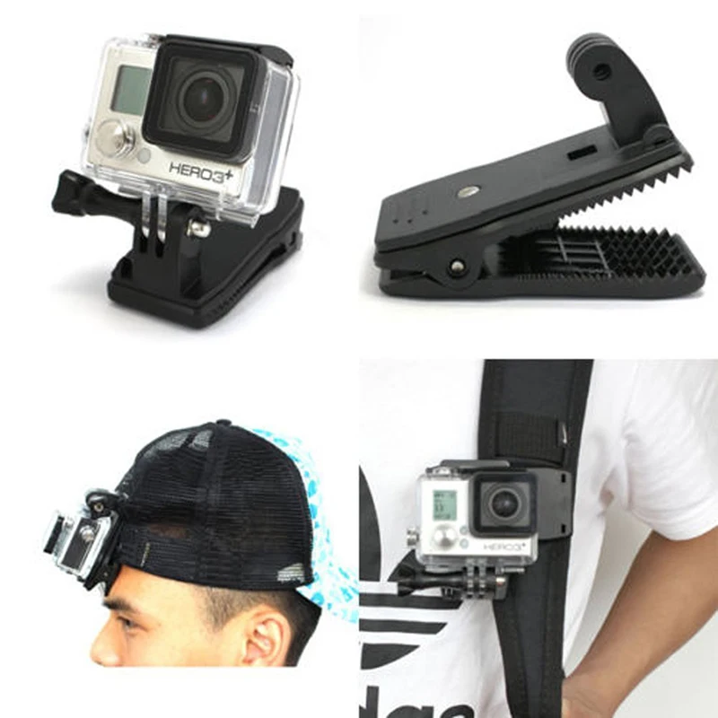 Спортивные камеры Xiaomi Yi GoPro Sjcam рюкзак зажим Крепление для Go Pro 3 SJ4000/SJ5000/SJ6000/SJ7000