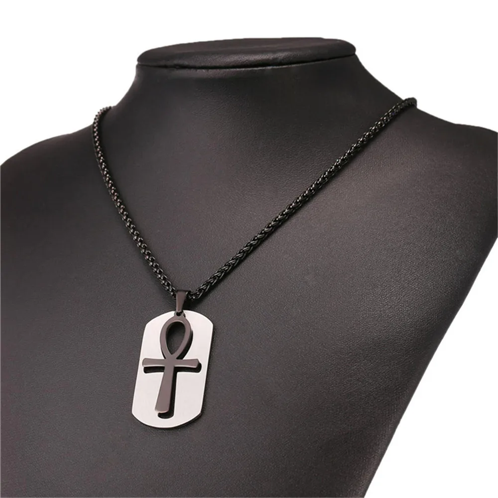 Новинка 2017 мужские ювелирные изделия бирка из нержавеющей стали черного цвета с