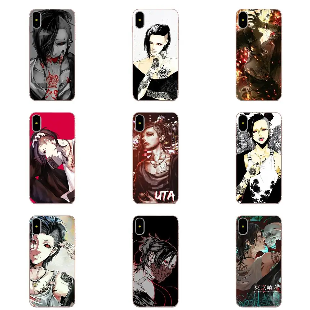 ТПУ хипстерский чехол Tokyo Ghoul Uta для Apple iPhone 4 4S 5 5C 5S SE 6 6S 7 8 Plus X XS Max XR|Чехлы-накладки| |