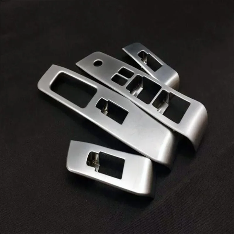 

For Nissan X-Trail X trail T31 2008-2012 2013 Glass Switch Cover Trim Door Window Button Decoration Panel ABS Chrome Car-Styling