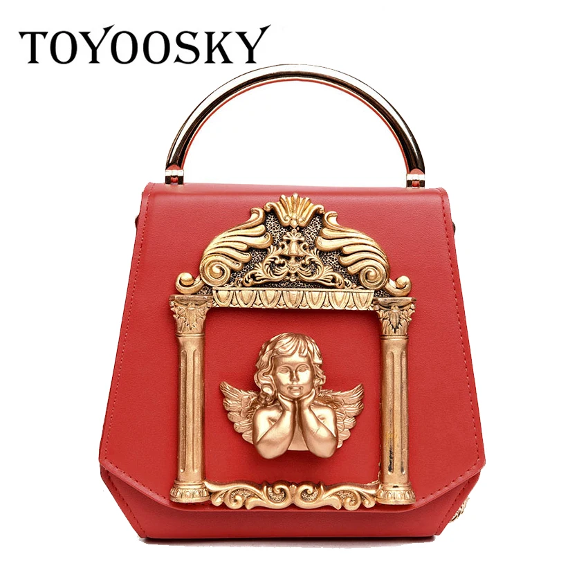 Сумка TOYOOSKY с металлическими ручками женские сумки в стиле барокко ангелом