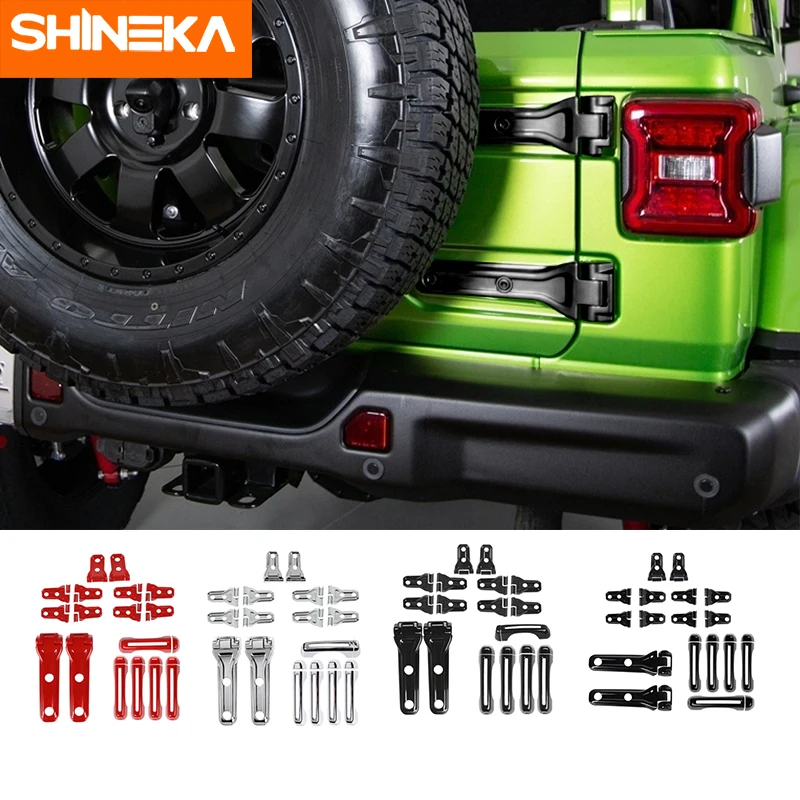 SHINEKA автомобильные наклейки для Jeep Wrangler JL 2018 2021 ABS кожух запасной шины автомобиля