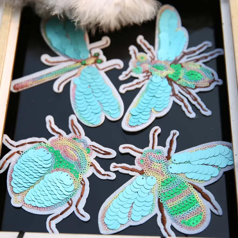 Ручной Работы Стразы из бисера и с блестками Пчелами для маленьких девочек в виде