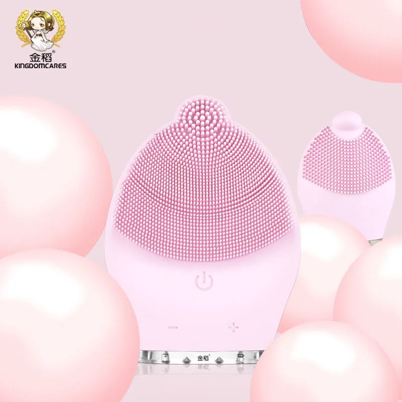 

Electric waterproof Facial Deep Pore Cleansing Brush Sonic Vibration Face Cleaner Silicone Massage Scrubber Blackheads Remover