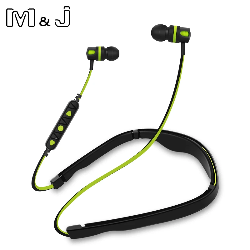 Беспроводные наушники M & J Flex 2 Bluetooth спортивные стереонаушники с басами вкладыши