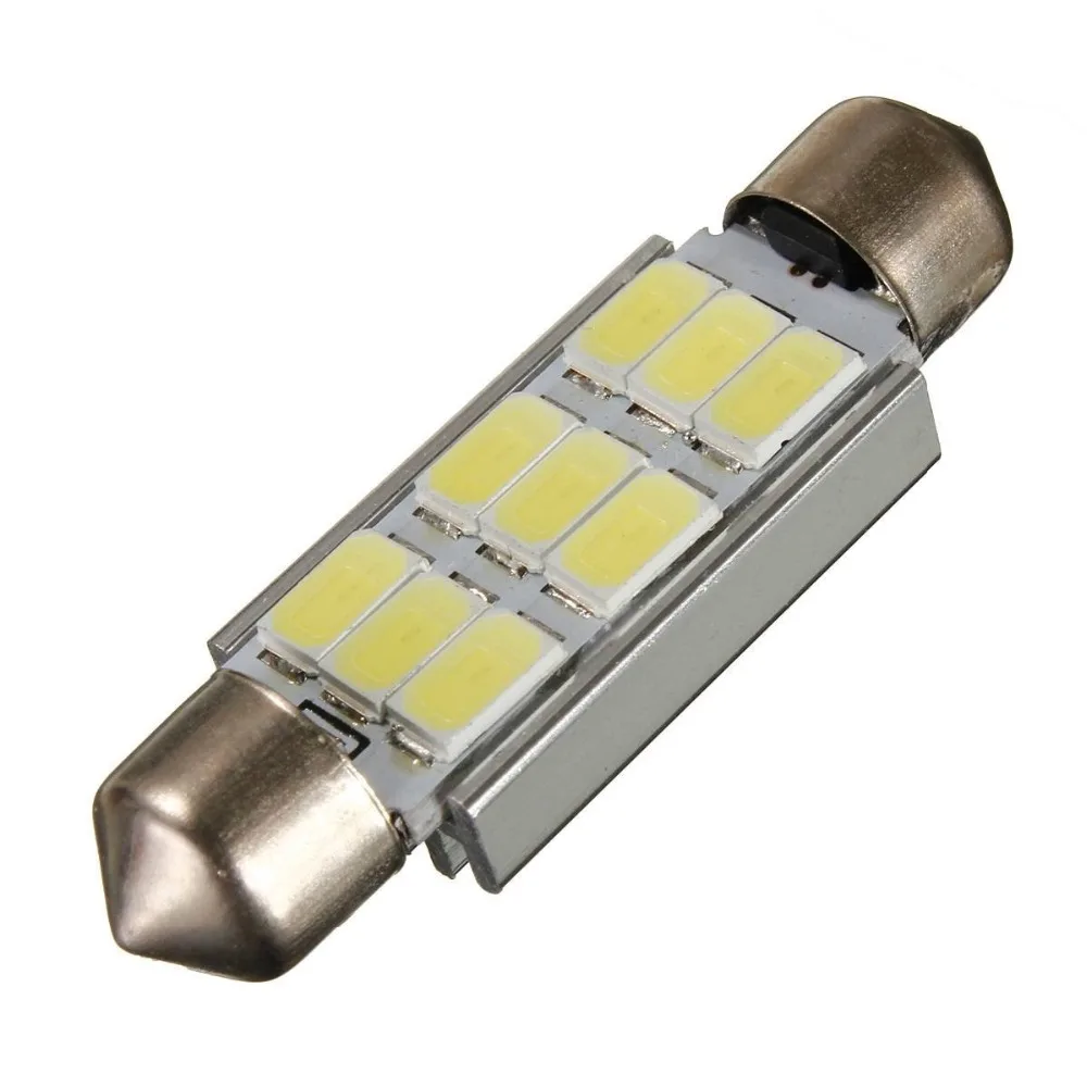 10 X Canbus Dome Festoon 42 мм 9 светодиодный 5630 SMD C5W Voiture Ampoule 211-2 578 212-2 DC 12V Blanc Pur 6000K |