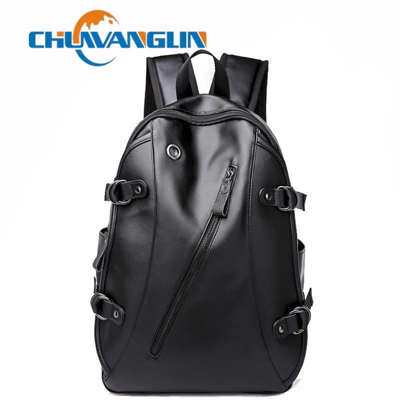

Chuwanglin кожаный рюкзак для мужчин; Зарядка через usb рюкзаки Новые Модные школьные сумки на каждый день, рюкзак для ноутбука, трендовая мужская ...