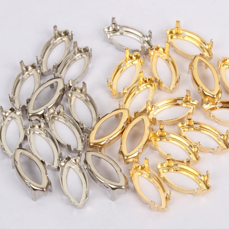 Пустые Когти для пришивания с лошадью из стразов глаз/лодки/маркизы набор