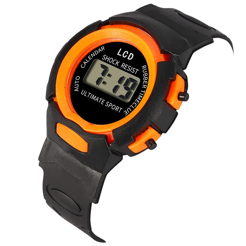 Student Boys Girls Watches Fashion Analog Digital Sport LED Electronic Children Wrist Watch Kids Clock Gift /DD | Наручные часы