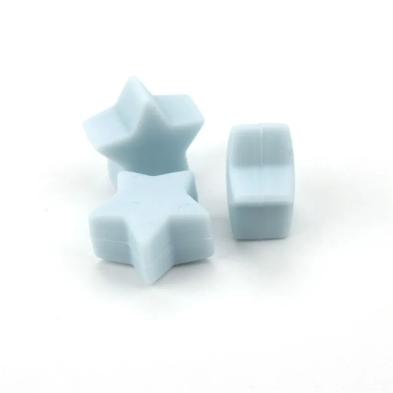 50 cuentas de silicona de grado alimenticio para dentici&oacute;n, colgante de 15mm para mordedor de beb&eacute;, collar de silicona para dentici&oacute;n Diy-5