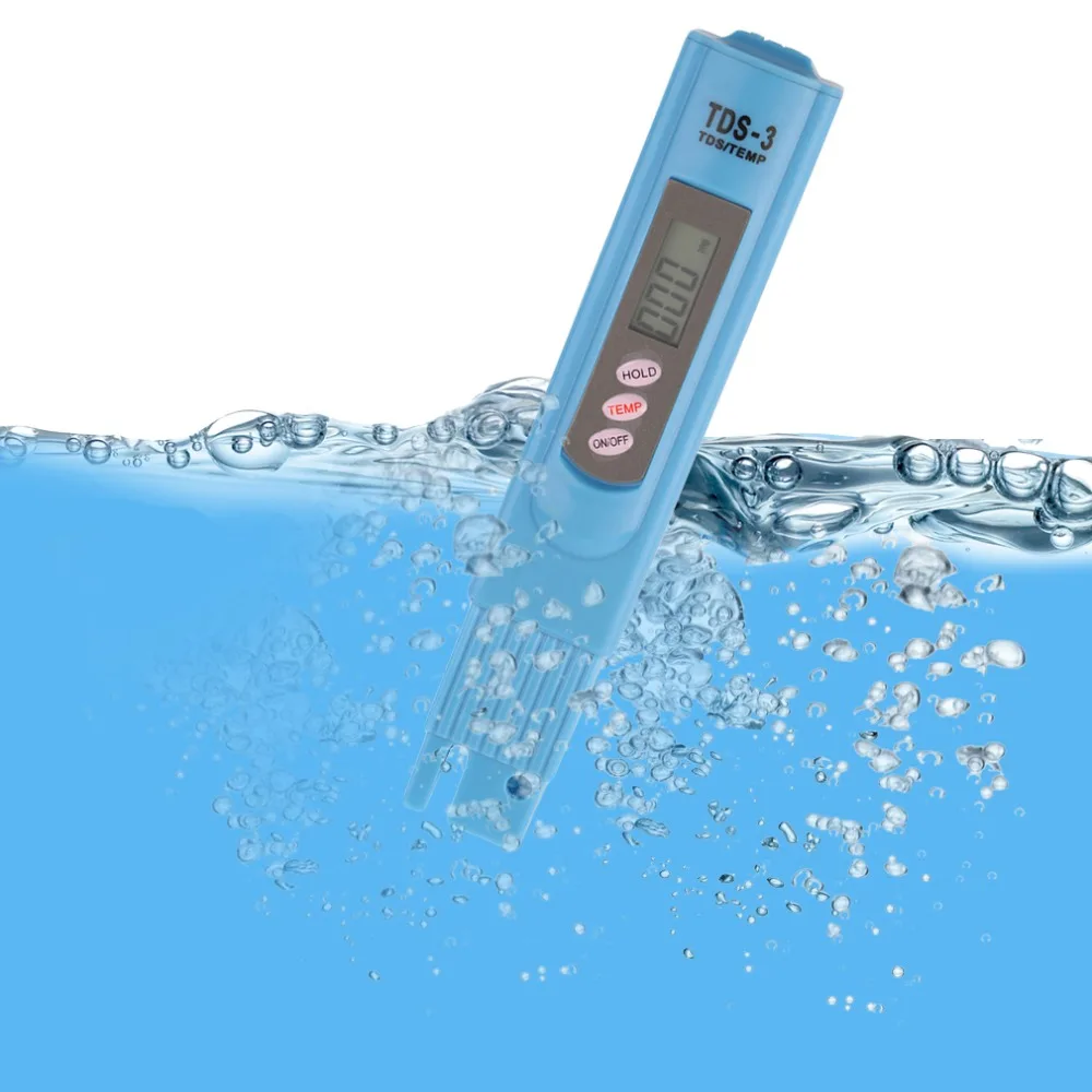 TDS портативный ЖК дисплей цифровой 0 9990ppm качества воды Тесты ручка твердость