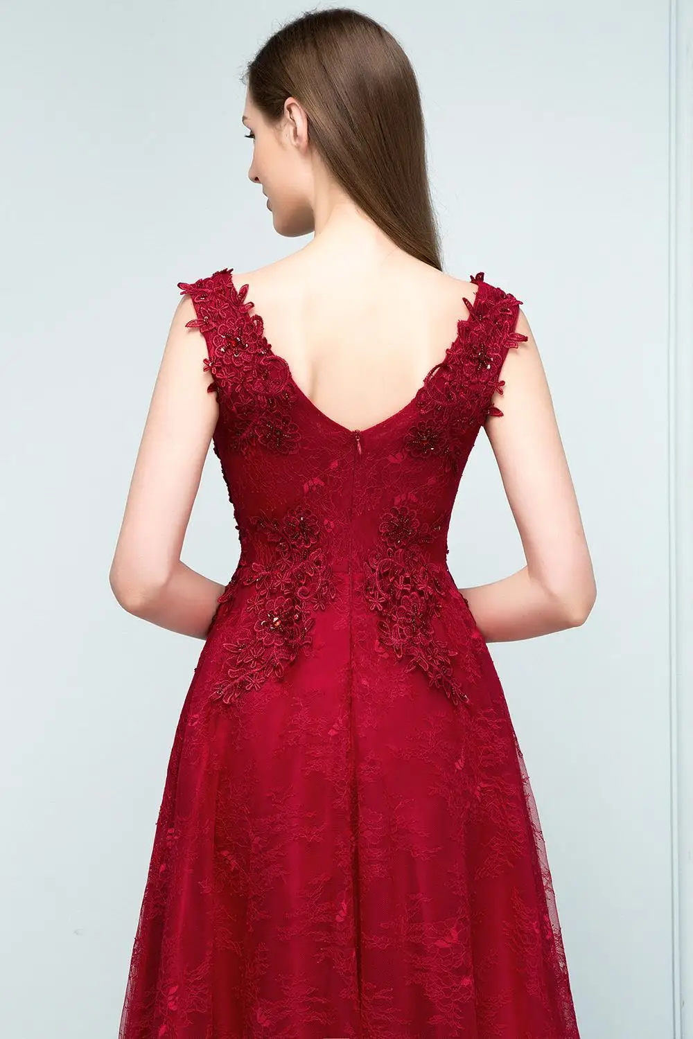 vestidos de baile бургундское ТРАПЕЦИЕВИДНОЕ короткое длинное платье для выпускного вечера es с v-образным вырезом элегантное недорогое длинное платье с аппликацией для выпускного вечера