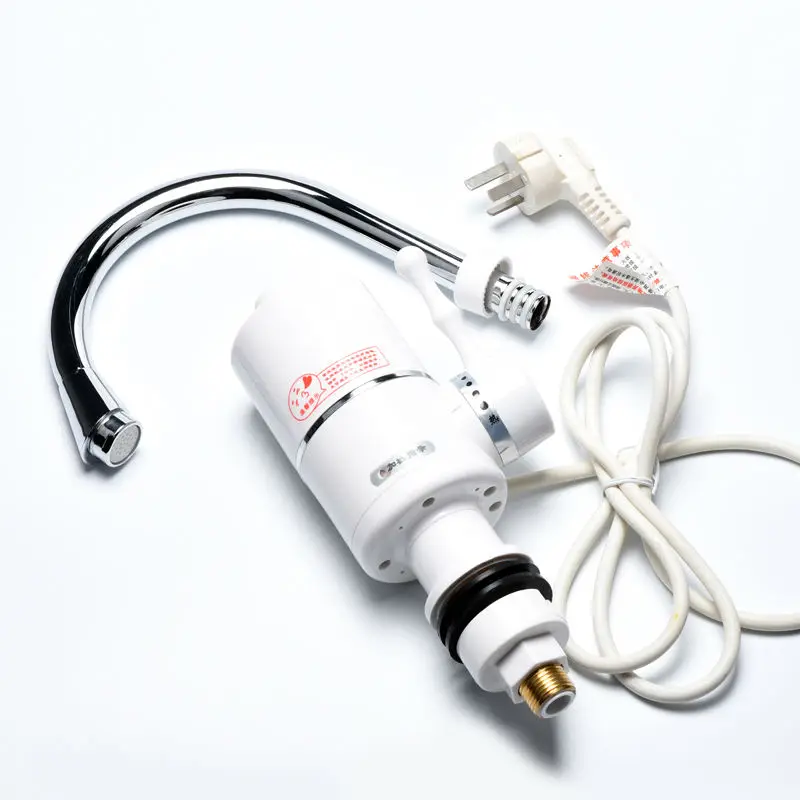 Электрический кран водонагреватель Мгновенное Tankless работает фонтан по бокам на