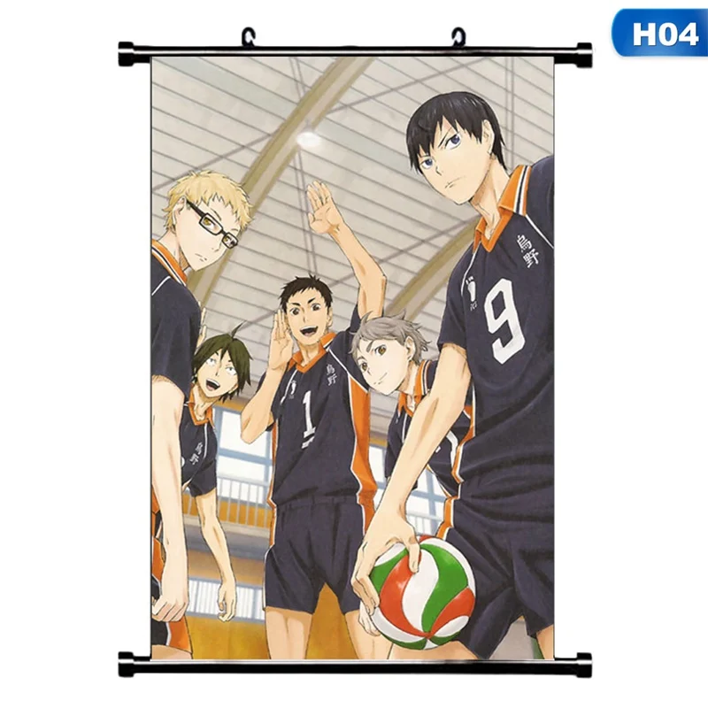 H04 1 шт. Haikyuu Аниме Манга настенный плакат свиток домашнее украшение Стены Искусства - Цвет: H04
