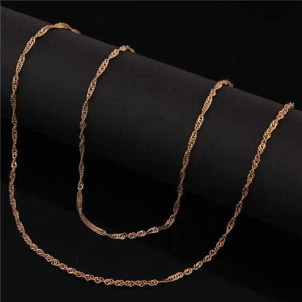 Винни дизайн ювелирные изделия латунная спиральная плетеная цепочка ожерелье
