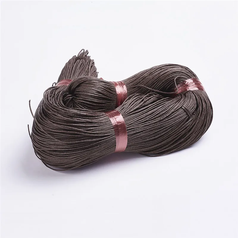 

350m/bundle 1mm Brown Chinese Cotton Wax Cord String Rope for Jewelry Making DIY Bracelet Necklace Jewelry Findings