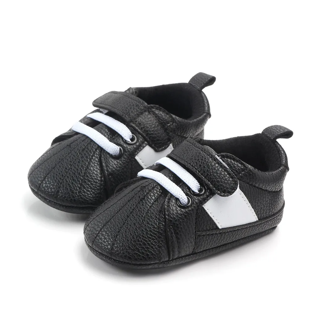 

Newborn Baby Boy Shoes PU Magic Sticking Bottom Anti-Skid and Air-Permeable Walking Baby Shoes Baby Shoes Boy