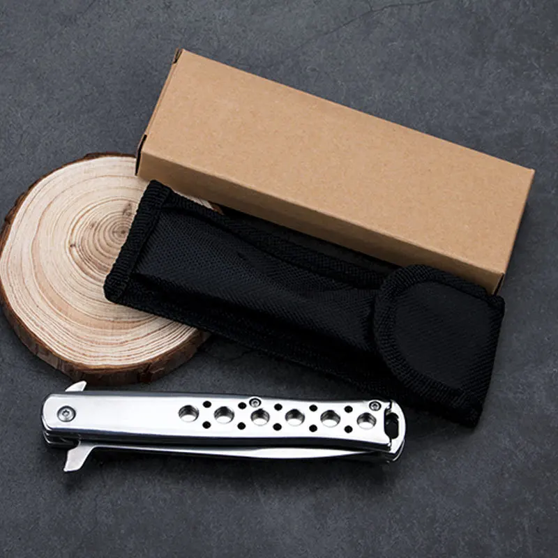 Бесплатная доставка складной нож высокотвердое лезвие с деревянной ручкой