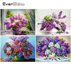 EverShine алмазная вышивка картины стразами полная выкладка цветы алмазная мозаика сирень картины бисером вышивка крестиком искусство