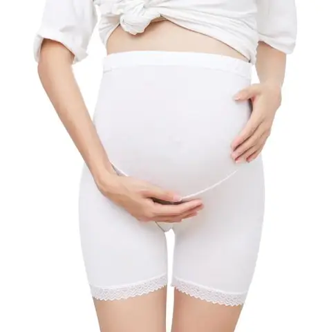 Летние женские кружевные трусики для беременных Gravida, женское нижнее белье, мягкие хлопковые трусики с высокой талией для беременных