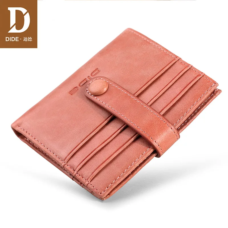 

DIDE Genuine Leather Women Wallet Fashion Girls Female Small Portomonee Lady Perse Money Bag Card Holder Mini Clutch