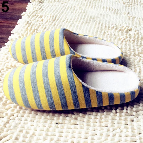Yellow 36 Черная пятница; Pantuflas; женские и мужские домашние тапочки; домашняя теплая обувь из хлопка и бархата; сандалии; нескользящие домашние тапочки; теплая обувь - Цвет: Yellow 36