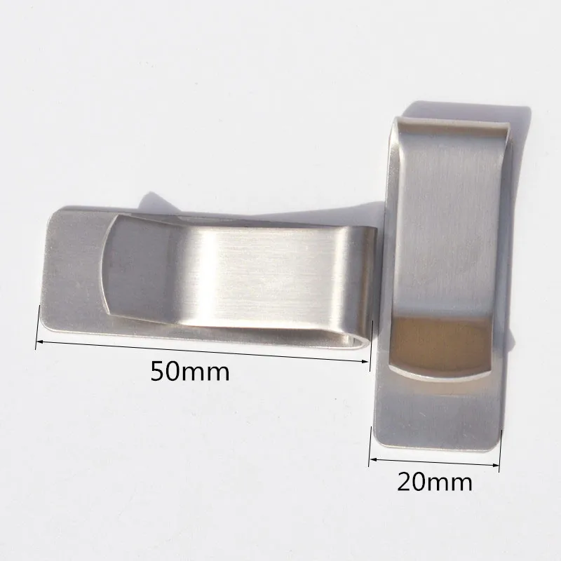 2pcs Stainless Steel Money Clip Hook Buckle for Leather Belt Hardware Clasp DIY Crafts Wallet Metal Accessory | Дом и сад