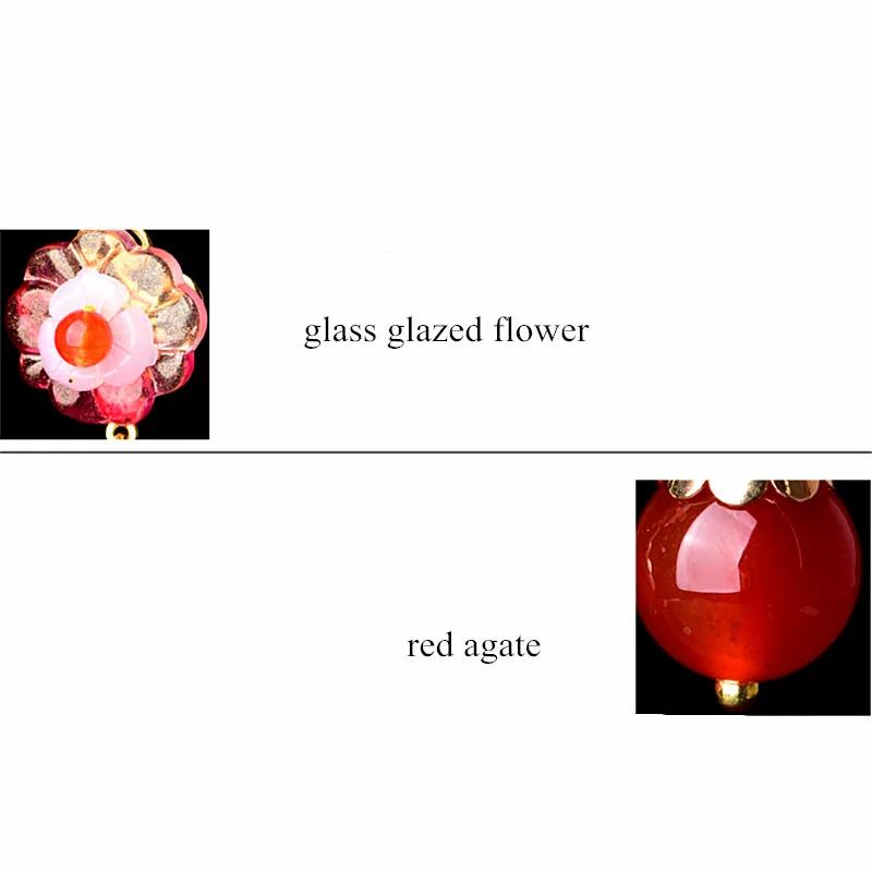 Серьги Yanting в виде конфетных цветов Подвесные серьги с камнями подарки для женщин