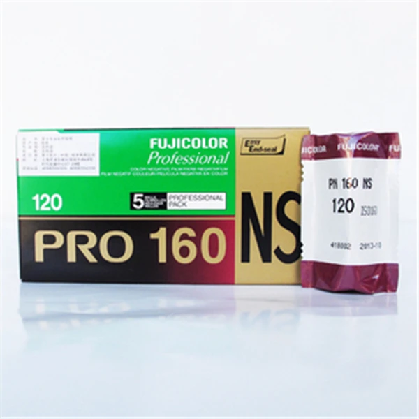 Fujifilm Fujicolor PRO 160NS 120 цветная отрицательная рулонная пленка, 5 рулонов/упаковка
