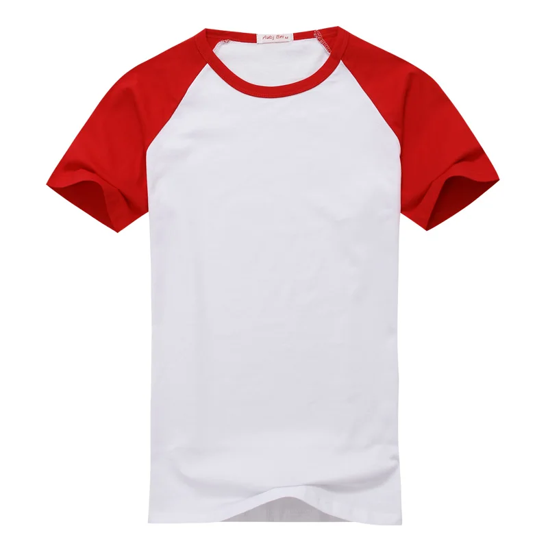Women Tops Plain T-Shirt Cotton Raglan 
