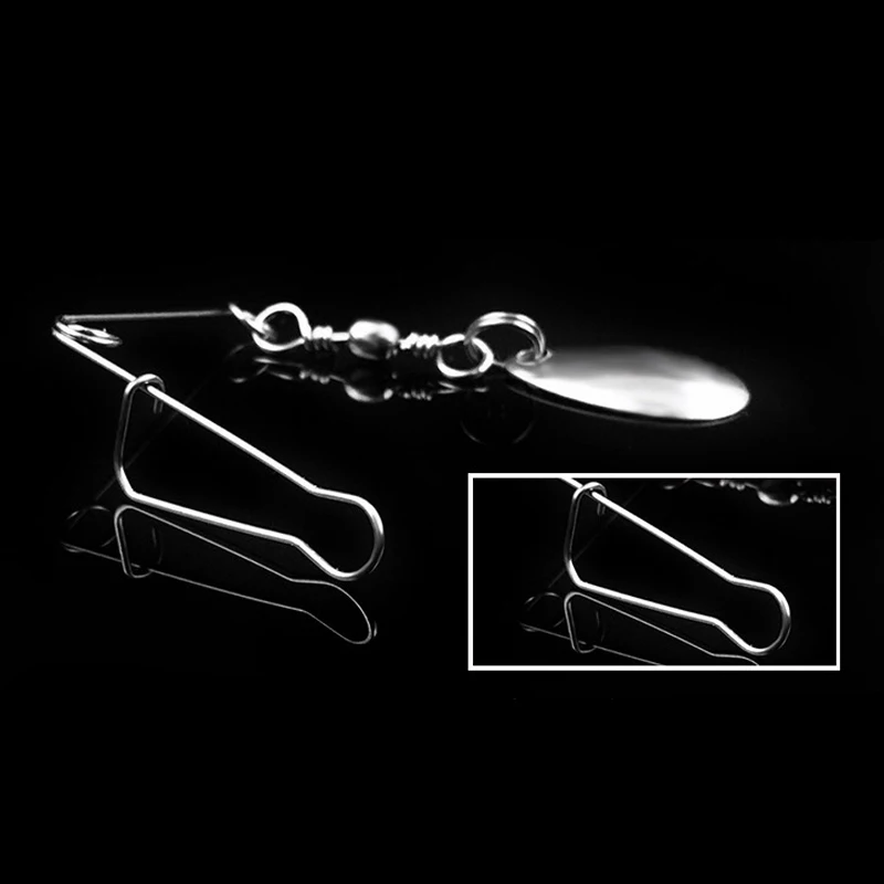 5 шт./лот аксессуары для приманки Спиннер приманка имитация нержавеющей стали балансировочный Кронштейн кольцо серебро блестки сталь