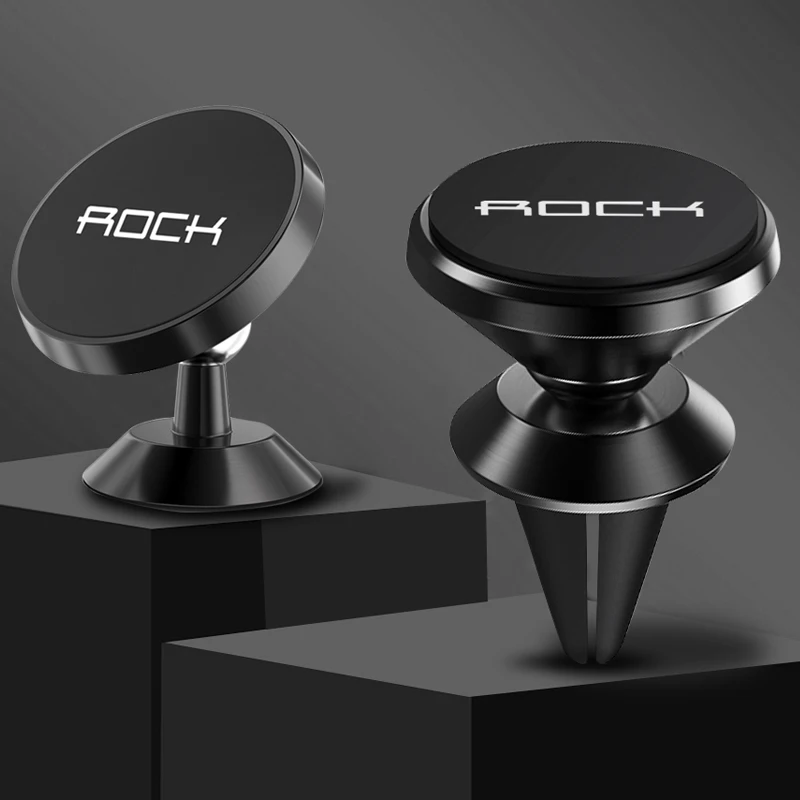 Rock обновление Магнитная автомобильная подставка для телефона для iphone XS XR X 8 7 samsung S9 S8 вентиляционное отверстие приборной панели сотового телефона gps PDA крепление