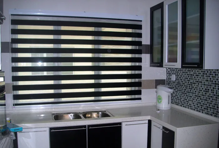 Бесплатная доставка Качество двухслойная полосатые рольставни сделан на заказ