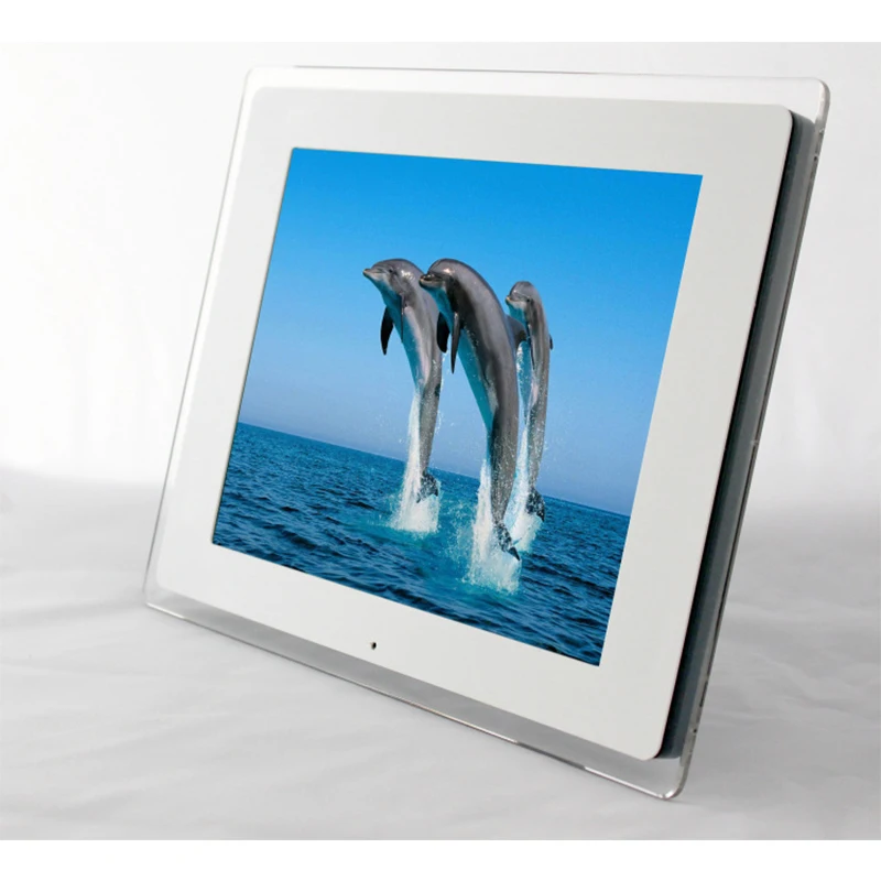 15 LED Digital Photo Frame 1024*768 High Resolution With Alarm Clock MP3 MP4 Movie Player Remote Control Christmas Gift | Электроника