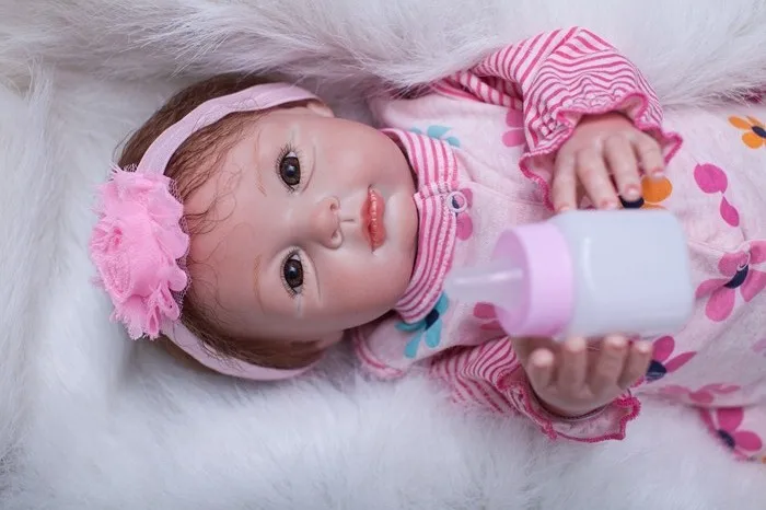 NPK DOLL Handmade Reborn Dolls 55 CM Realistic Soft Silicone Vinyl Baby Bebes brinquedos For COLLECTION | Игрушки и хобби