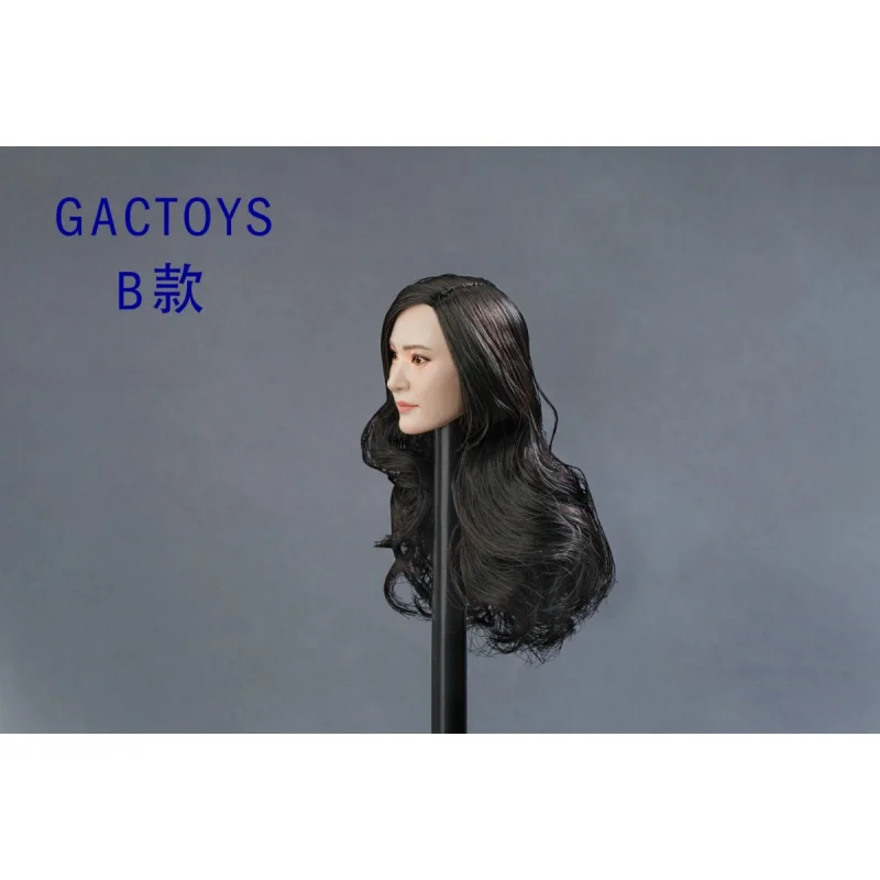 Пользовательская голова Лепка 1/6 Phicen TBLeague Kumik GAC женские азиатские черные волосы